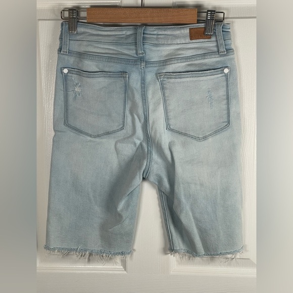 Judy Blue Faded Denim Distressed Shorts Small - Picture 5 of 8